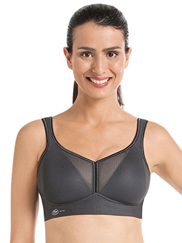 Anita Active Damen air Control DeltaPad Sport-BH, Grau (Anthrazit 408), 95C im Sale